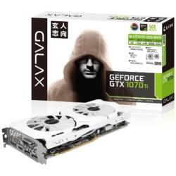 グラフィックボード NVIDIA GeForce GTX 1070 Ti搭載 PCI-Express　GALAKURO GK-GTX1070Ti-E8GB/WHITE［8GB/GeForce GTXシリーズ］