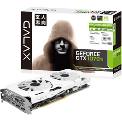 グラフィックボード NVIDIA GeForce GTX 1070 Ti搭載 PCI-Express　GALAKURO GK-GTX1070Ti-E8GB/WHITEC1［8GB/GeForce GTXシリーズ］