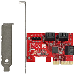 インターフェースボード SATA3ｘ6［PCI-Express］   SATA3-I6-PCIE