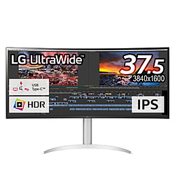 LG(エルジー) USB-C接続 PCモニター UltraWide ホワイト 38WP85C-W ［37.5型 /UWQHD+(3840×1600） /ワイド /曲面型］