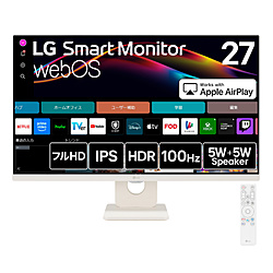 PC˥ LG Smart Monitor 27U511SA-W 27 /եHD(19201080) /磻 /100Hz