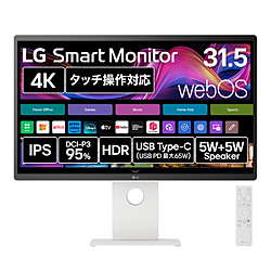 USB-Cб PC˥ LG Smart Monitor ۥ磻 32U880SA-W 31.5 /4K(38402160 /磻 /60Hz