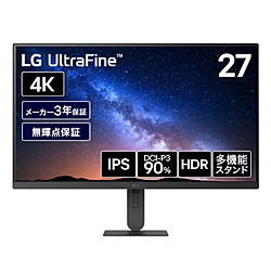 LG(�G���W�[) PC���j�^�[ LG UltraFine �u���b�N 27U710B-B �m27�^ /4K(3840×2160�j /���C�h /60Hz�n