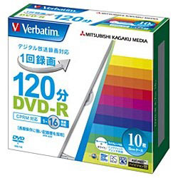 【在庫限り】 録画用DVD-R VHR12JP10V1 ホワイト ［10枚 /4.7GB /インクジェットプリンター対応］