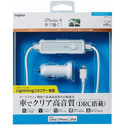 Lightning対応FMトランスミッターケーブルタイプ LATFMI06WH