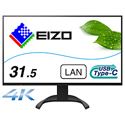 USB-C接続 PCモニター FlexScan ブラック EV3240X-BK ［31.5型 /4K(3840×2160） /ワイド］