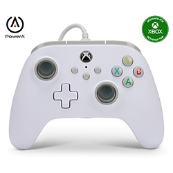 [国内正规的物品2年保证] PowerA有线控制器Xbox Series XS白