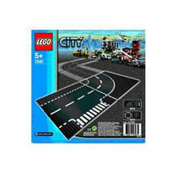 LEGO 7281 ロードプレートT字路とカーブ（2枚入り）