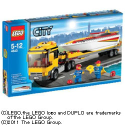 LEGO 4643 パワーボートキャリアカー