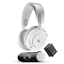 SteelSeries 61722 �Q�[�~���O�w�b�h�Z�b�g Arctis Nova Pro Omni White �m���C�����X�iBluetooth�{USB-C�j /���� /�w�b�h�o���h�^�C�v�n