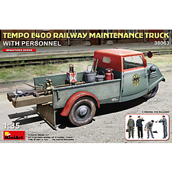 1/35　Tempo E400 鉄道保守トラック(フィギュア4体入)