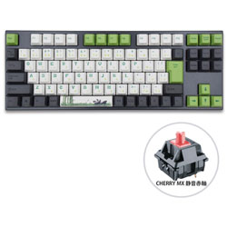 ゲーミングキーボード＋マウスパッド Panda 赤軸  vm-va92-llpandj-silentred ［USB /有線］