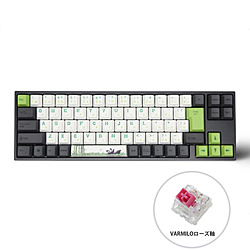 ゲーミングキーボード＋マウスパッド Panda ローズ軸  vm-ma73-wlpandj-rose ［有線 /USB］