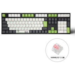 ゲーミングキーボード＋マウスパッド Panda サクラ軸  vm-ma113-llpandj-sakura ［有線 /USB］
