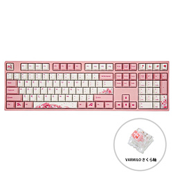 ゲーミングキーボード Sakura R2 ANSI 108(サクラ軸V2・英語配列) ピンク vm-vem108-a027-sakura ［有線 /USB］