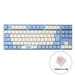 ゲーミングキーボード 92 Sea Melody JIS(サクラ軸V2) ブルー vm-vem92-a038-sakura ［有線 /USB］