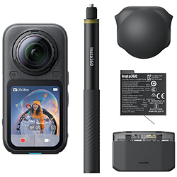 INSTA360(�C���X�^360) 360°�J���� Insta360 X6 �G�b�Z���V�����o���h��  �~�b�h�i�C�g�u���b�N CINSABXA-X603 �m4K�Ή� /�h���n