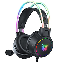 ONIKUMAGAMING X15PROBK �Q�[�~���O�w�b�h�Z�b�g �uX15 PRO RGB�v �u���b�N �m��3.5mm�~�j�v���O�{USB /���� /�w�b�h�o���h�^�C�v�n