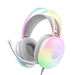 ONIKUMAGAMING X25WH �Q�[�~���O�w�b�h�Z�b�g �uX25 RGB�v �z���C�g �m��3.5mm�~�j�v���O�{USB /���� /�w�b�h�o���h�^�C�v�n