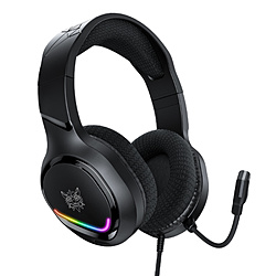 ONIKUMAGAMING X31BK �Q�[�~���O�w�b�h�Z�b�g �uX31 RGB�v �u���b�N �m��3.5mm�~�j�v���O�{USB /���� /�w�b�h�o���h�^�C�v�n