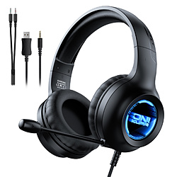 ONIKUMAGAMING X36BK �Q�[�~���O�w�b�h�Z�b�g �uX36�v �u���b�N �m��3.5mm�~�j�v���O�{USB /���� /�w�b�h�o���h�^�C�v�n