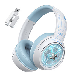 ONIKUMAGAMING GT802WH �Q�[�~���O�w�b�h�Z�b�g �z���C�g �m���C�����X�iBluetooth/USB-C�{USB-A�j�{�L�� /���� /�w�b�h�o���h�^�C�v�n