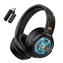 ONIKUMAGAMING GT802BK �Q�[�~���O�w�b�h�Z�b�g �u���b�N �m���C�����X�iBluetooth/USB-C�{USB-A�j�{�L�� /���� /�w�b�h�o���h�^�C�v�n