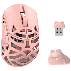 ゲーミングマウス -Beast Miao- Pink WL-BMIAO-PINK-O ［光学式 /有線／無線(ワイヤレス) /5ボタン /USB］