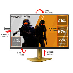 AOC(G[I[V[) CS24A/P/11 Q[~Oj^[ [610Hz] AOC  Counter Strike2R{ m24.1^ /tHD(1920×1080) /Chn