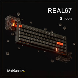 MelGeek REAL67 Silicon (Grey) ゲーミングキーボード REAL67-T-0210 MelGeek REAL67 Silicon (Grey) ゲーミングキーボード REAL67-T-0210