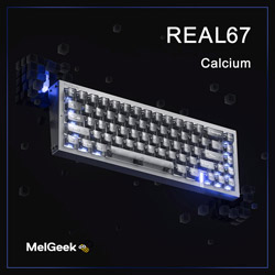MelGeek REAL67 Calcium (Transparent Grey) ゲーミングキーボード MelGeek REAL67 Calcium (Transparent Grey) ゲーミングキーボード