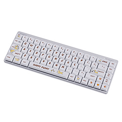 SYNTECH �Q�[�~���O�L�[�{�[�h (�R�[�M�[�f�U�C��) G68LP-WH �m�L���E���C�����X /Bluetooth�EUSB�n