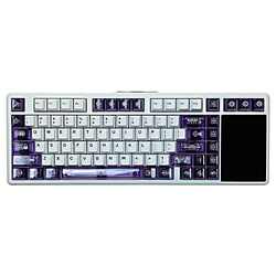 AULA �Q�[�~���O�L�[�{�[�h AULA L99 ��ʕt��(Caramel Latte Switch�E�p��z��) Purple L99JCL-PW �m�L���E���C�����X /Bluetooth�EUSB�n