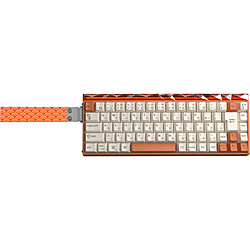 AULA �Q�[�~���O�L�[�{�[�h(���s�b�h�g���K�[�Ή�) AULA Hero68J(Silver Magnetic Switch) White Orange HERO68J-SL-WO �m�L�� /���{��z�� /���C�X�C�b�`�n