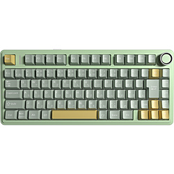 AULA �Q�[�~���O�L�[�{�[�h AULA F75(Star Vector Switch) Green Yellow F75J-SV-BO �m�L���E���C�����X /Bluetooth�EUSB�n