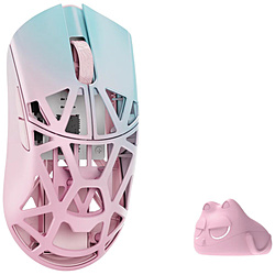 ゲーミングマウス Beast X Mini Pro -Solid Sides サイド穴なし- Blue&Pink WL-BXMINIPRO-BP-O-NH ［光学式 /有線／無線(ワイヤレス) /5ボタン /USB］