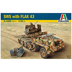 1/35 イタレリ ミリタリー No.6480 SWSハーフトラック＆Flak43 イタレリ