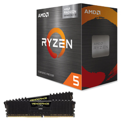 AMD Ryzen 5 5600G + Corsair DDR4, 3200MHz 16GB(8GBx2) 