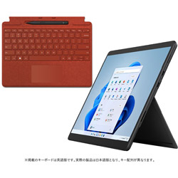 Surface Pro8 [i7/256GB/16GB/グラファイト]+ペン付きキーボード レッド