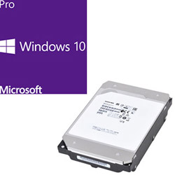 DSP版 Windows 10 Pro 32bit +内蔵HDD SATA接続 MG08シリーズ MG08ACA16TE ［16TB /3.5インチ］
