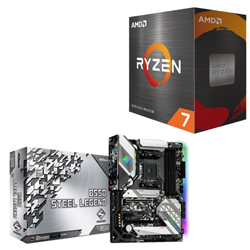  AMD Ryzen 7 5800X+B550 Steel Legend
