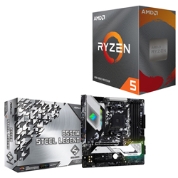 Ryzen5  3500+B450 Steel Legend+DDR4 16GB