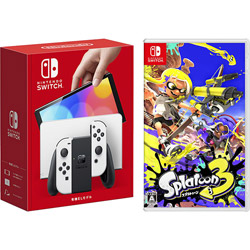 【同時購入セット】Nintendo Switch（有機ELモデル） Joy-Con(L)/(R) ホワイト+スプラトゥーン3 セット
