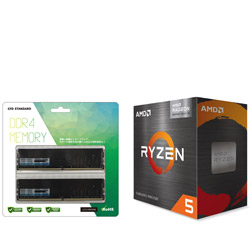 Ryzen5 5600G+メモリ　16,980円 AMD Ryzen 5 5600G + メモリ［DIMM DDR4 /8GB /2枚］ 送料無料【ソフマップ】 など 他商品も掲載の場合あり