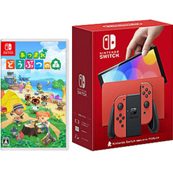 【期間限定】 「Nintendo Switch（有機ELモデル） マリオレッド」 + 「あつまれ　どうぶつの森」 同時購入セット