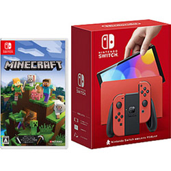 【期間限定】 「Nintendo Switch（有機ELモデル） マリオレッド」 + 「Minecraft (マインクラフト)」 同時購入セット