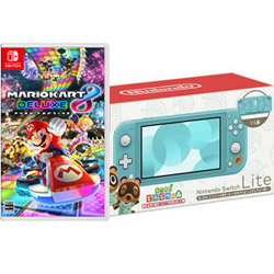 【期間限定】 「Nintendo Switch Lite あつまれ　どうぶつの森セット　〜まめきち＆つぶきちアロハ柄〜」 + 「マリオカート8 デラックス」 同時購入セット