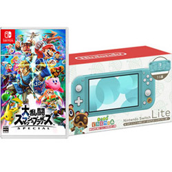 Nintendo Switch Lite ターコイズ まめきち＆つぶきちアロハ柄