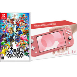 Switch Lite ピンク + 大乱闘スマッシュブラザーズ セット売り
