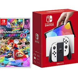 【期間限定】 「Nintendo Switch（有機ELモデル） Joy-Con(L)/(R) ホワイト」 + 「マリオカート8 デラックス」 同時購入セット